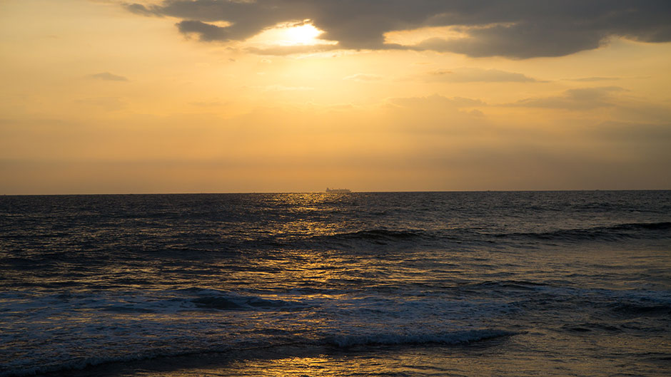 Hikkaduwa Beach in Sri Lanka