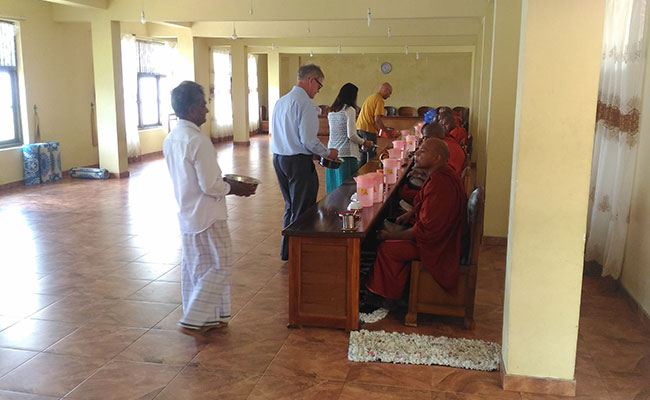 Meet with a Buddhist Monk